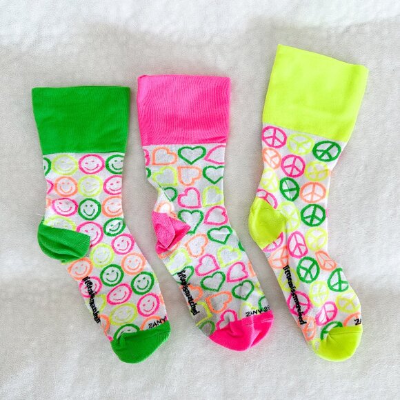 Little Miss Matched Ankle Socks - Funky, Fun, Crazy Socks for Girls, Kids - Picture 1 of 2